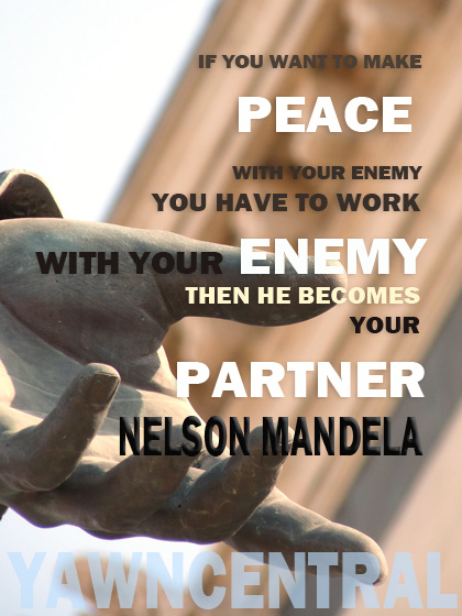 peace quotes partner nelson mandela